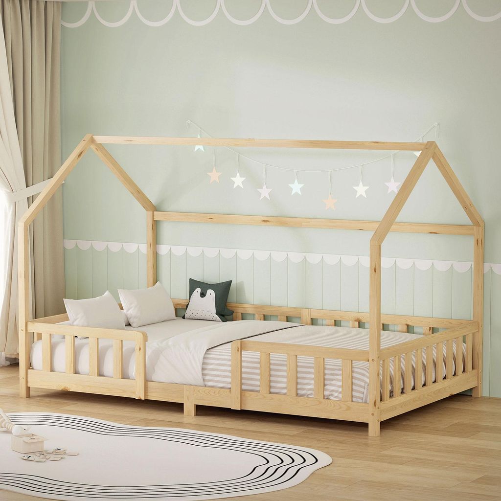 Detská posteľ ML-Design 120 x 200 cm s ochrannou bočnicou, Obrázok produktu 