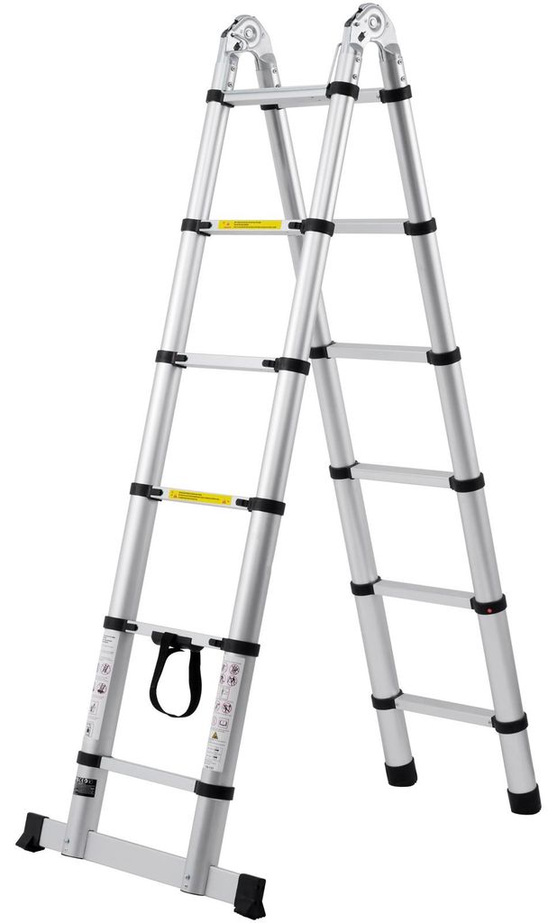 SucceBuy, teleskopická rebrík, 1,85-3,79 m, hliníková, Obrázok produktu 