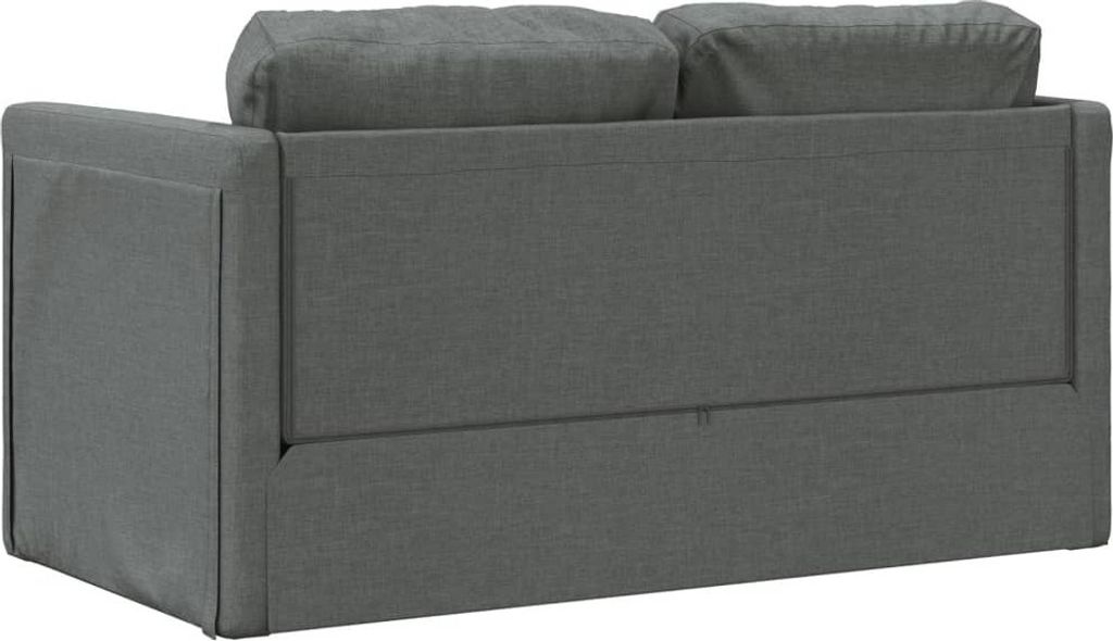 Bodensofa mit Schlaffunktion Dunkelgrau 112x174x55 cm Stoff Produktbild 7