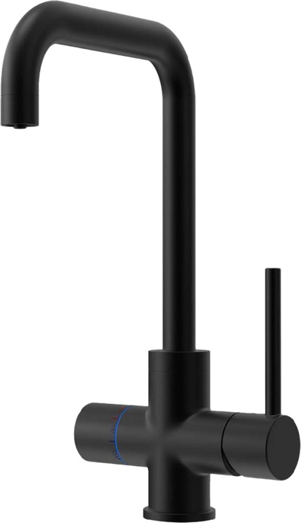 Xartis 5in1 Touch Armatur eckig, matt schwarz, für Sprudler