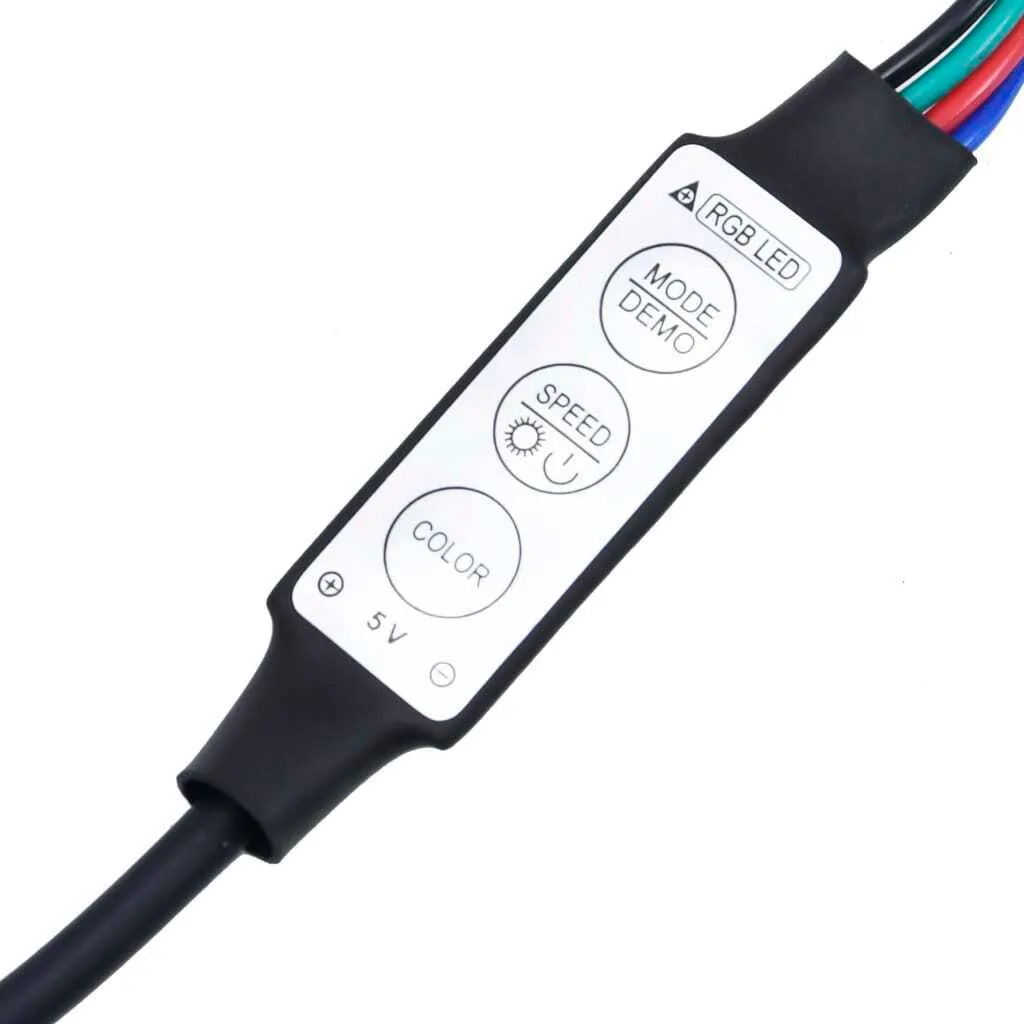 Mobile Porta TV con Luci LED RGB 120cm - Effetto Cemento Grigio Industrial - 15