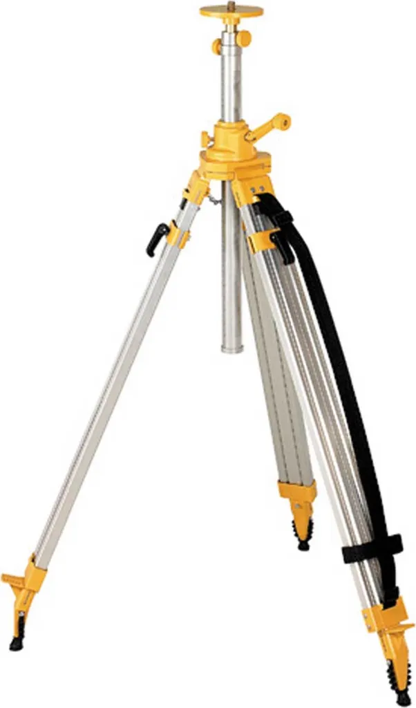 Trépied DEWALT DE0735 en aluminium - Hauteur réglable 3m avec filetage 5/8