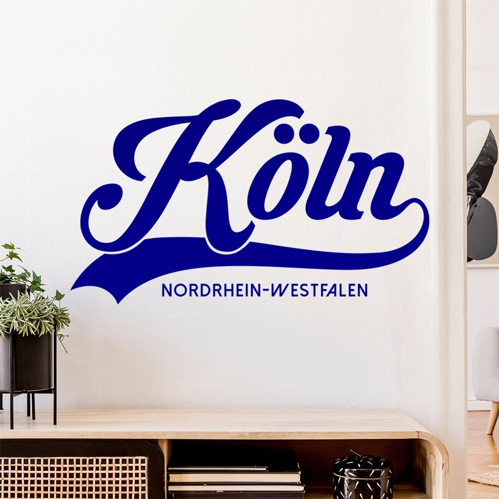 Köln Nordrhein-Westfalen Wandtattoo Wandaufkleber Wall Sticker - Dekoration, Küche, Wohnzimmer, Schlafzimmer, Badezimmer