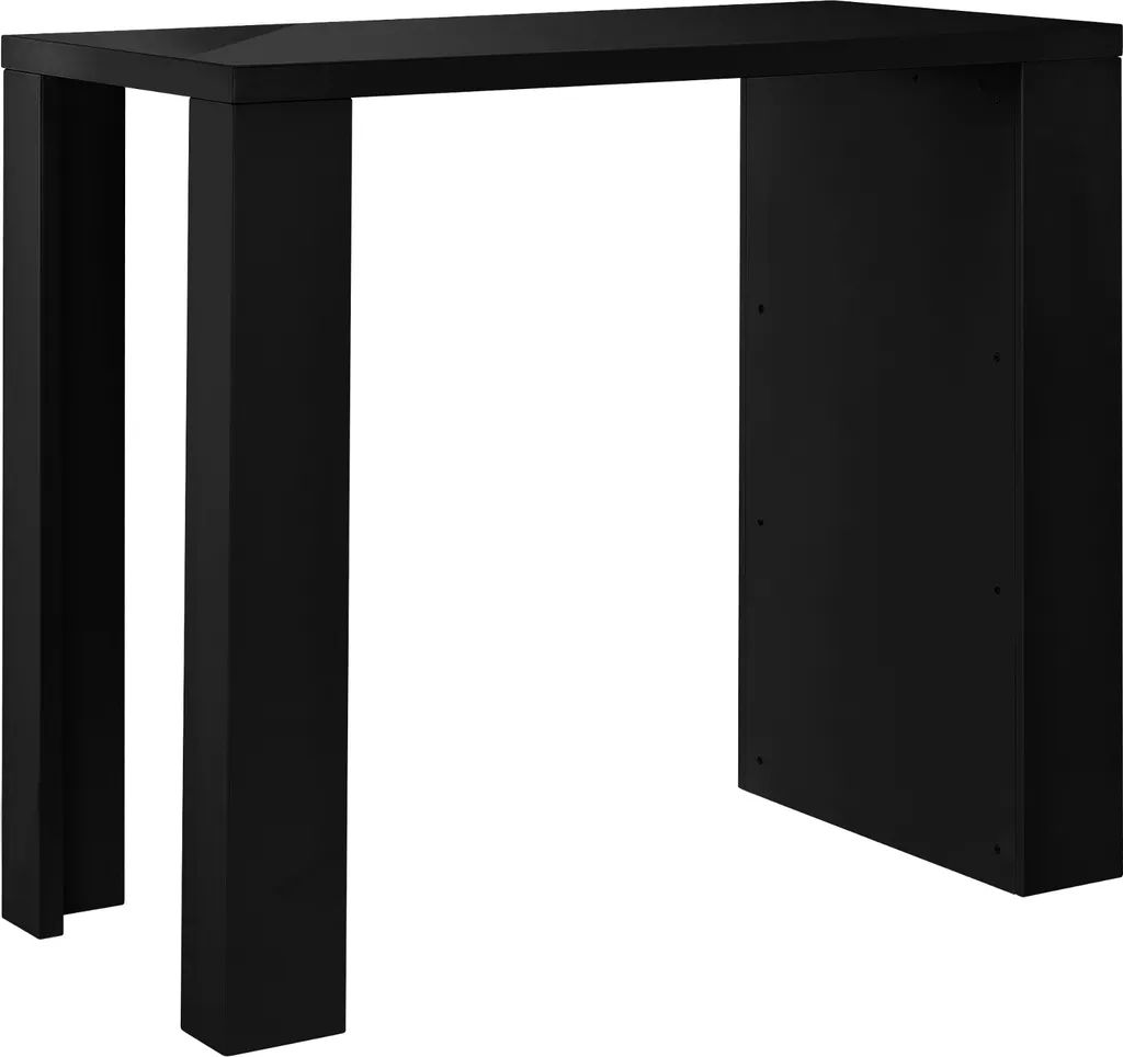 Comptoir de Bar Noir Mat Résistant - Table Haute Design avec Large Plateau - 3