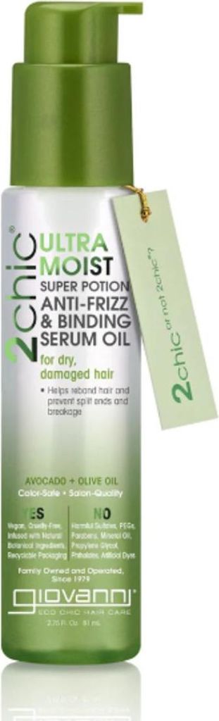 Giovanni 2chic Ultra-Moist Super Potion Anti-Frizz & Binding Serum Oil 81ml