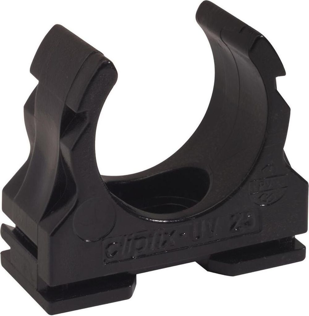 clipfix-UV 50 schwarz Klemmschelle VPE: 25 Produktbild 