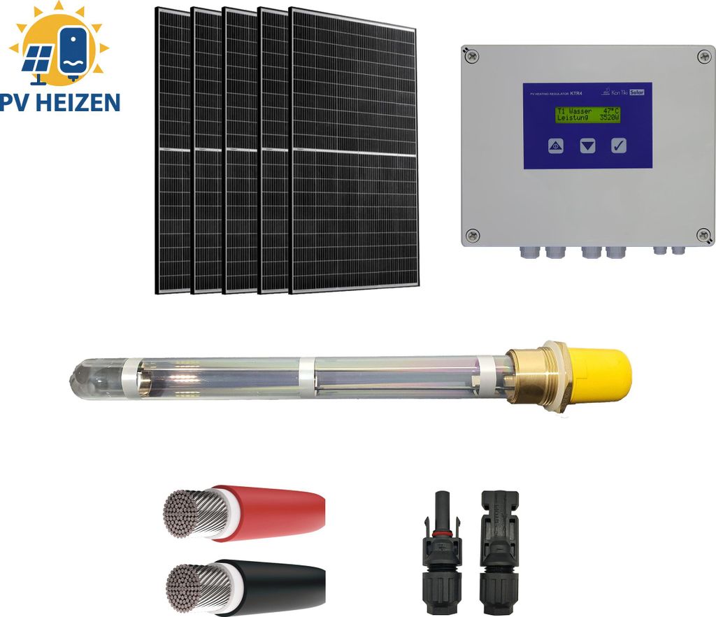 KTR4 PV-Heizstabregelung Komplettset 2640 W Peak, 6x 440W Produktbild 