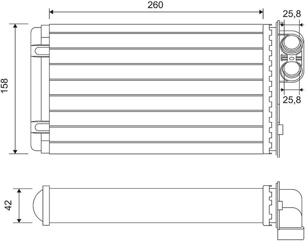 VALEO 812048 - OE 7701039481 Wärmetauscher, Heizung für Laguna I