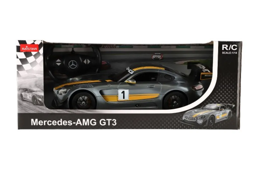 Voiture RC Mercedes AMG GT3 rechargeable - Fini les piles usagées