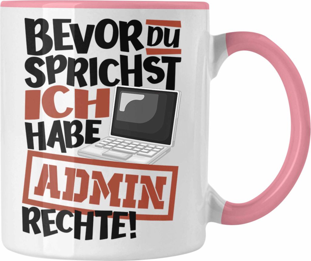 Trendation - IT Techniker Tasse IT Techniker Itler Admin Geschenkidee für IT-Profis (Rosa)