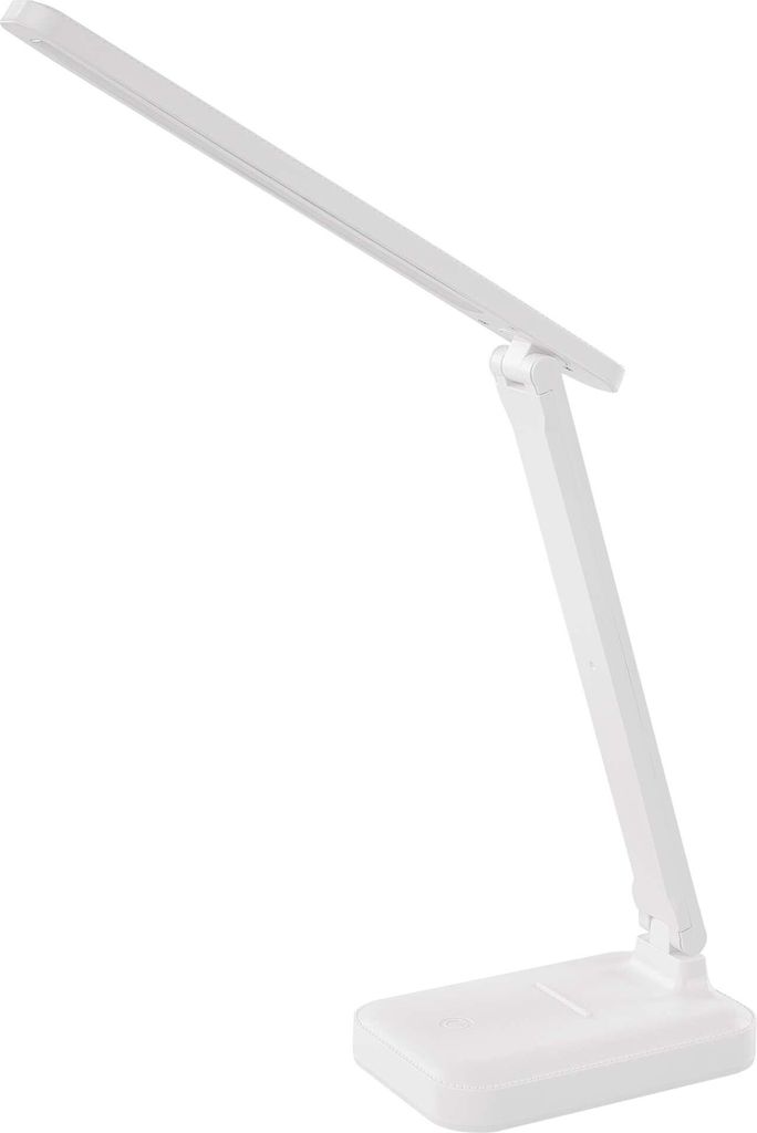 LED stolní lampa AMY, nabíjecí, bílá