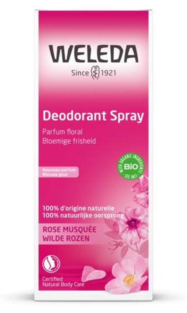 WELEDA Wilde rozen deodorant (100 ml) Productafbeelding 