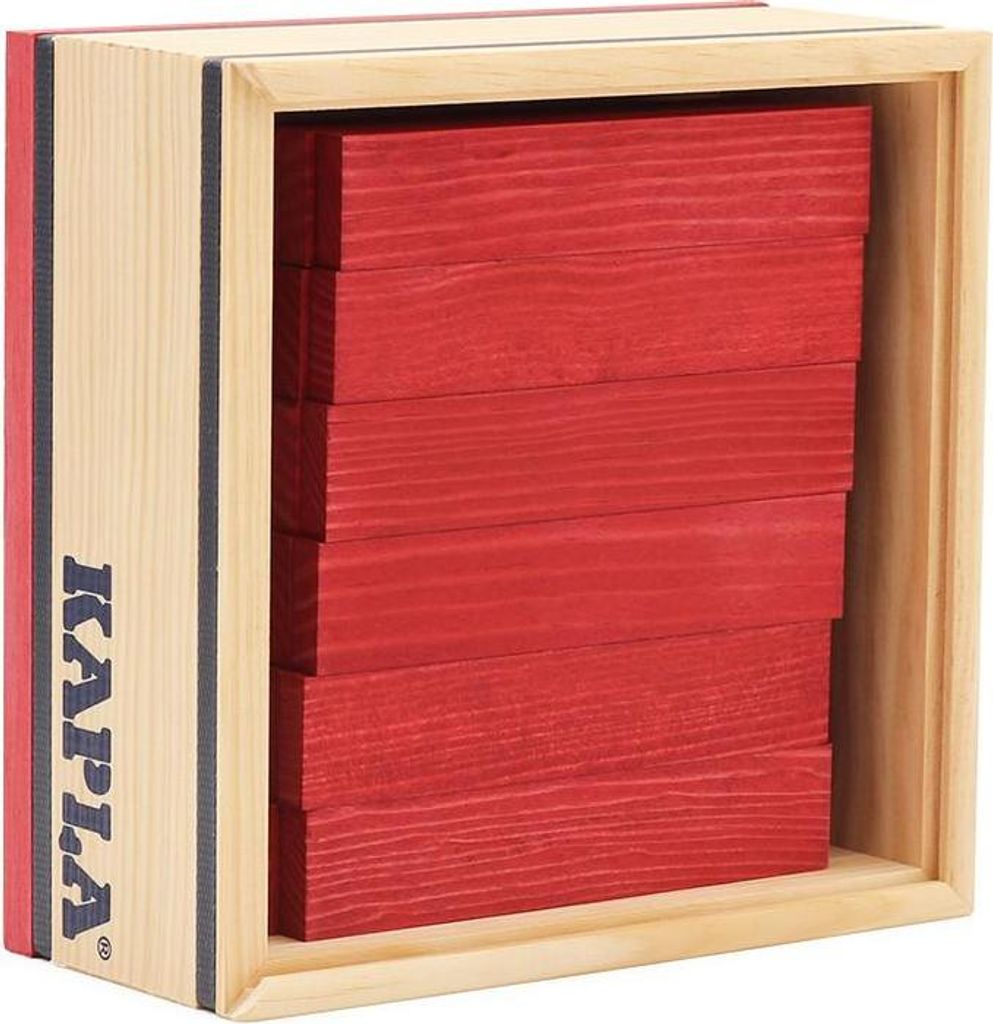 Plaquettes en bois Kapla C40R, 40 pièces, rouge Image du produit 