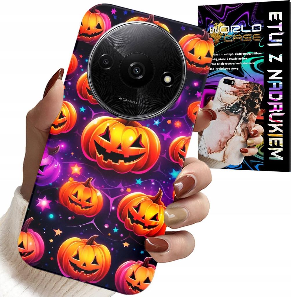 Hülle Für Xiaomi Redmi A3 - Halloween, Salem, Gruselige Kürbisse, Designs