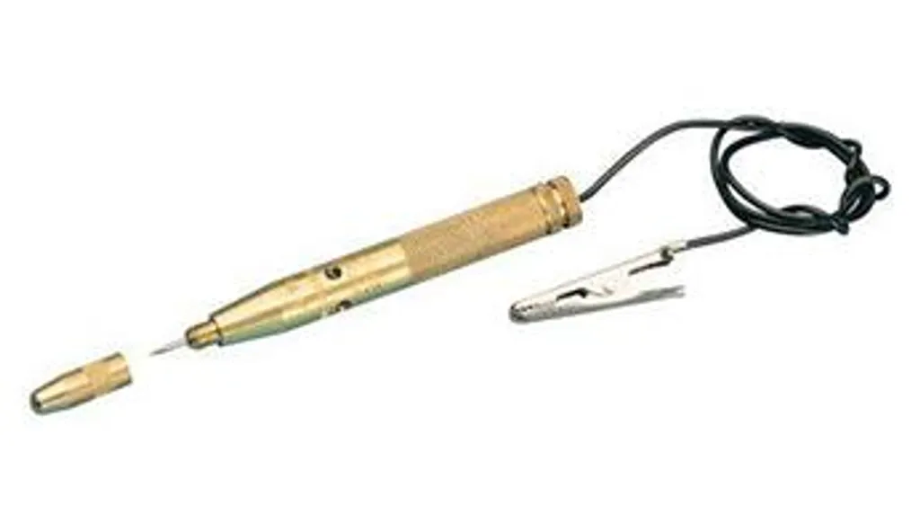 Testeur de tension Gedore 6-24V en laiton avec lampe témoin - Pro