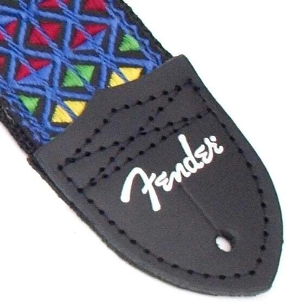 Sangle de guitare Fender Eric Johnson The Walter en tissu jacquard bleu