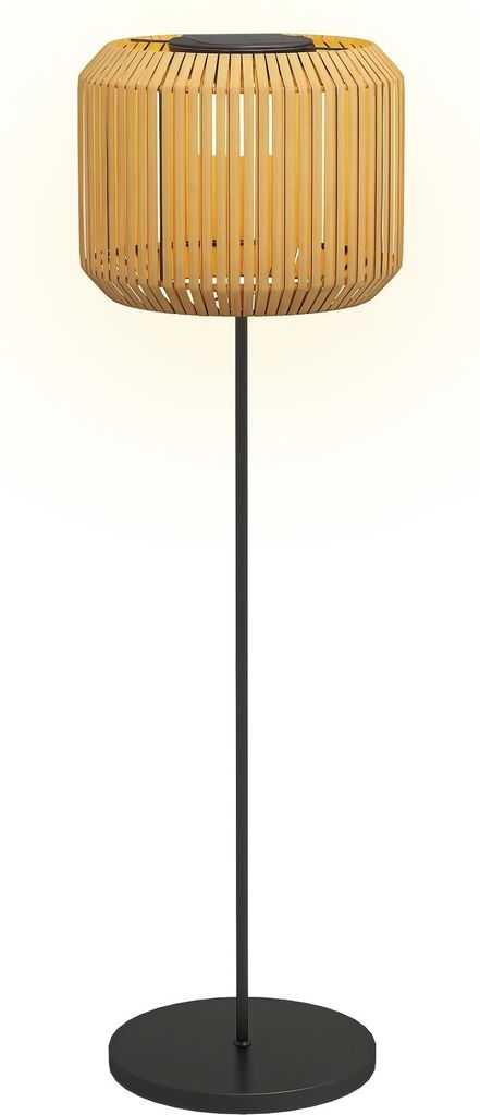 Outsunny Rattan Solarlampe, Wegleuchte mit Warmweißem Produktbild 