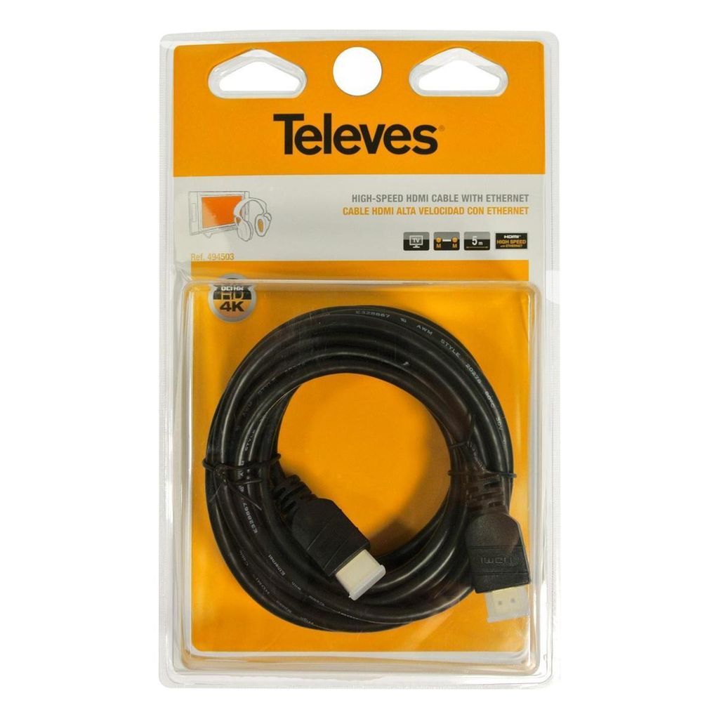 TELEVES HDMI Kabel 5.0m schwarz Standard 1.3 b HDK500