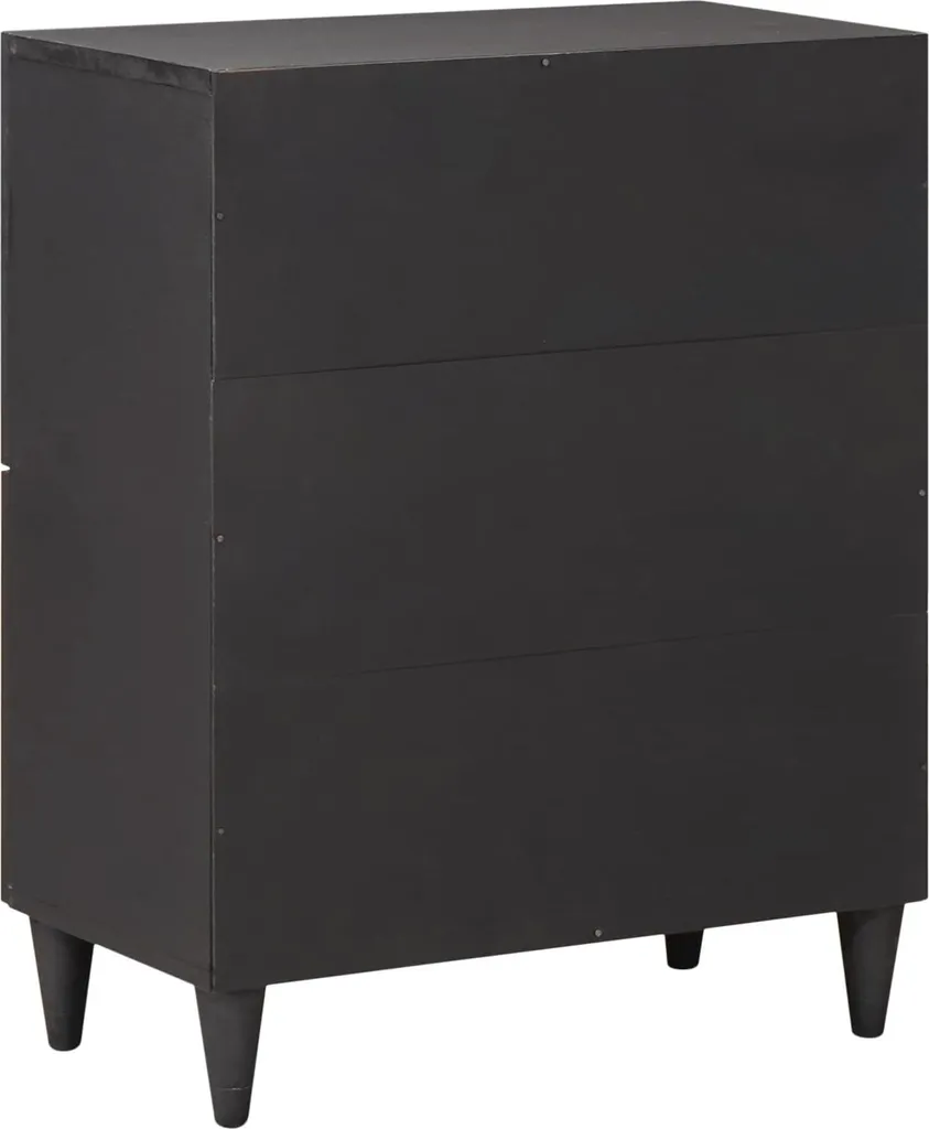 Armadietto Multicolore vidaXL 60x33,5x75 cm - Mobile in Mango Solido - 4