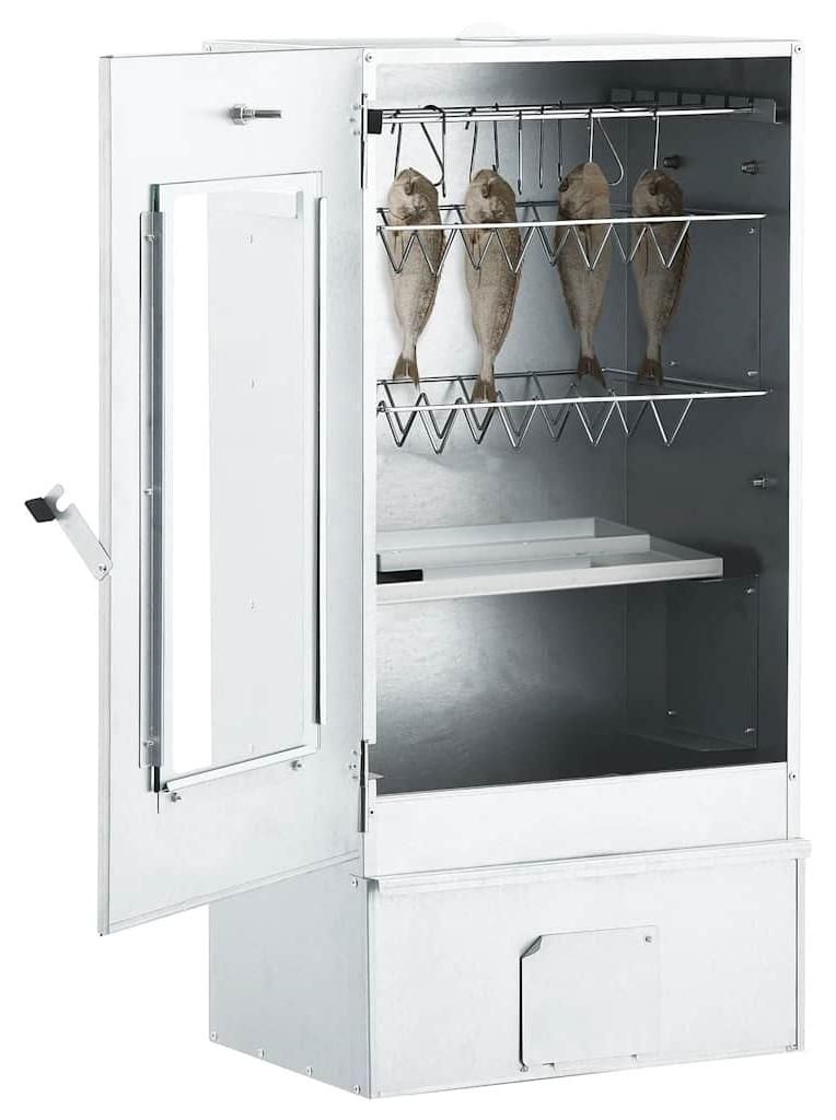 vidaXL Räucherofen mit 1 kg Hackschnitzel 44,5 x 29 x 83 cm Produktbild 