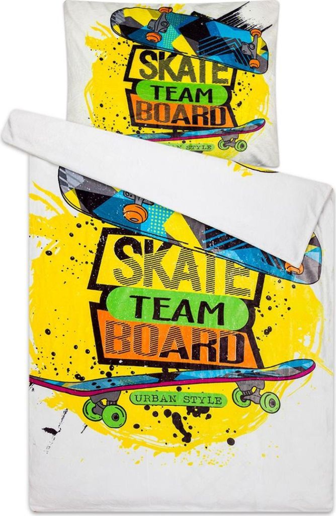 Bettwäsche aus Mikroflanell Skate 140x200, 70x90 cm