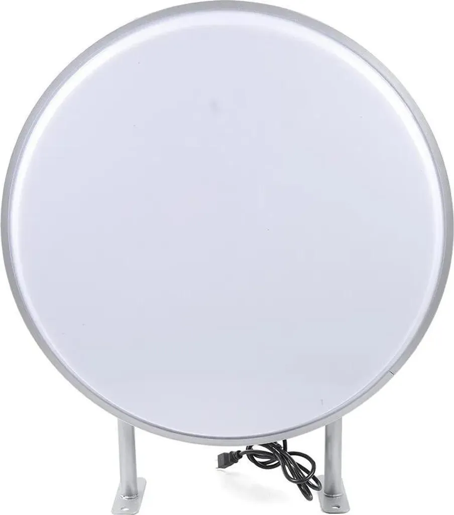 Caisson Lumineux LED Double Face 60cm IP65 en Aluminium Blanc - Modèle XL