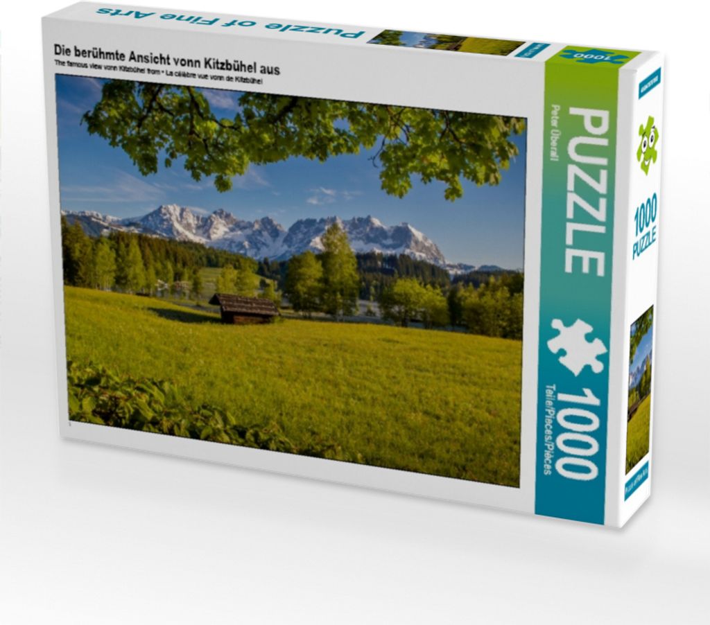 Calvendo Die berühmte Ansicht vonn Kitzbühel aus 1000 Teile Puzzle quer 640x480mm, Überall Peter; 7457791