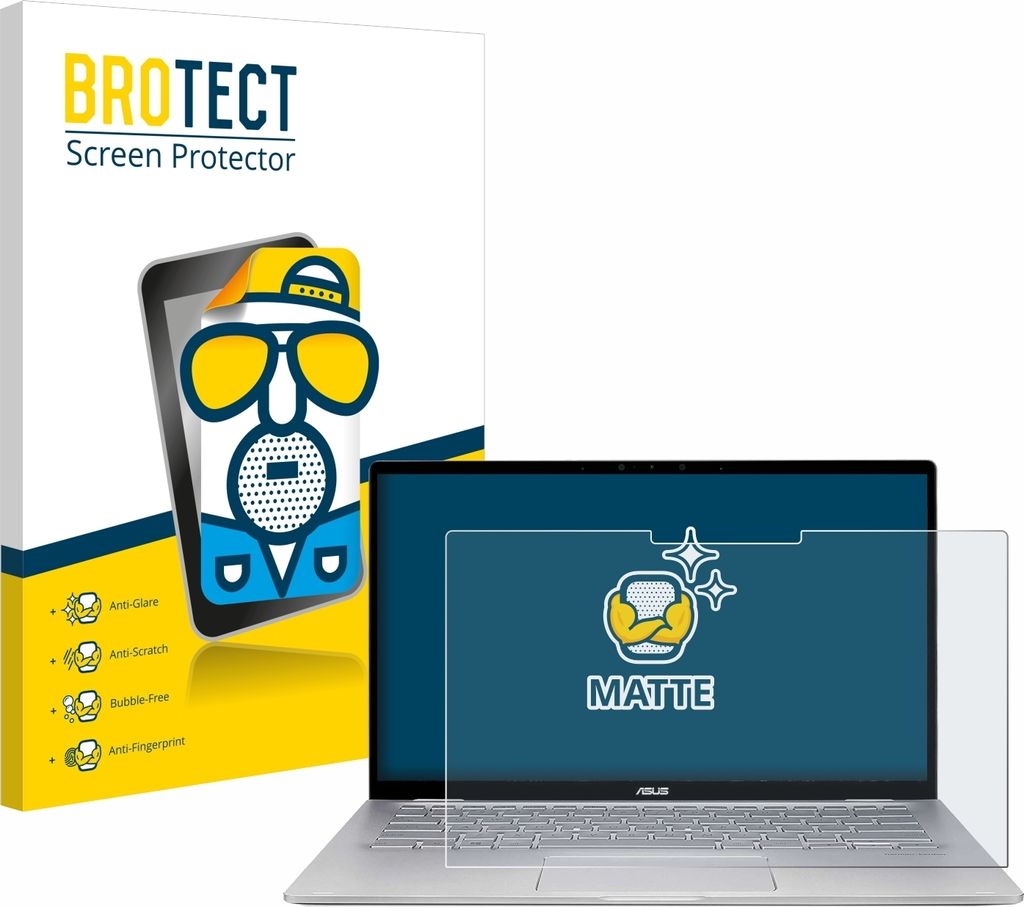 BROTECT Schutzfolie für ASUS ZenBook Flip 14 UM462DA Displayschutz Displayschutzfolie Folie Matt Entspiegelungsfolie