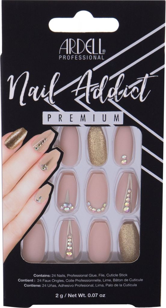 Ardell Nail Addict Hautfarbe Jeweled False Nails