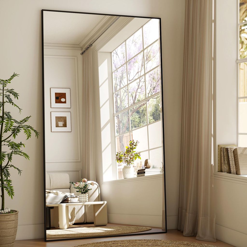 Koonmi 171 x 76 cm Standspiegel, robust Ganzkörperspiegel Produktbild 