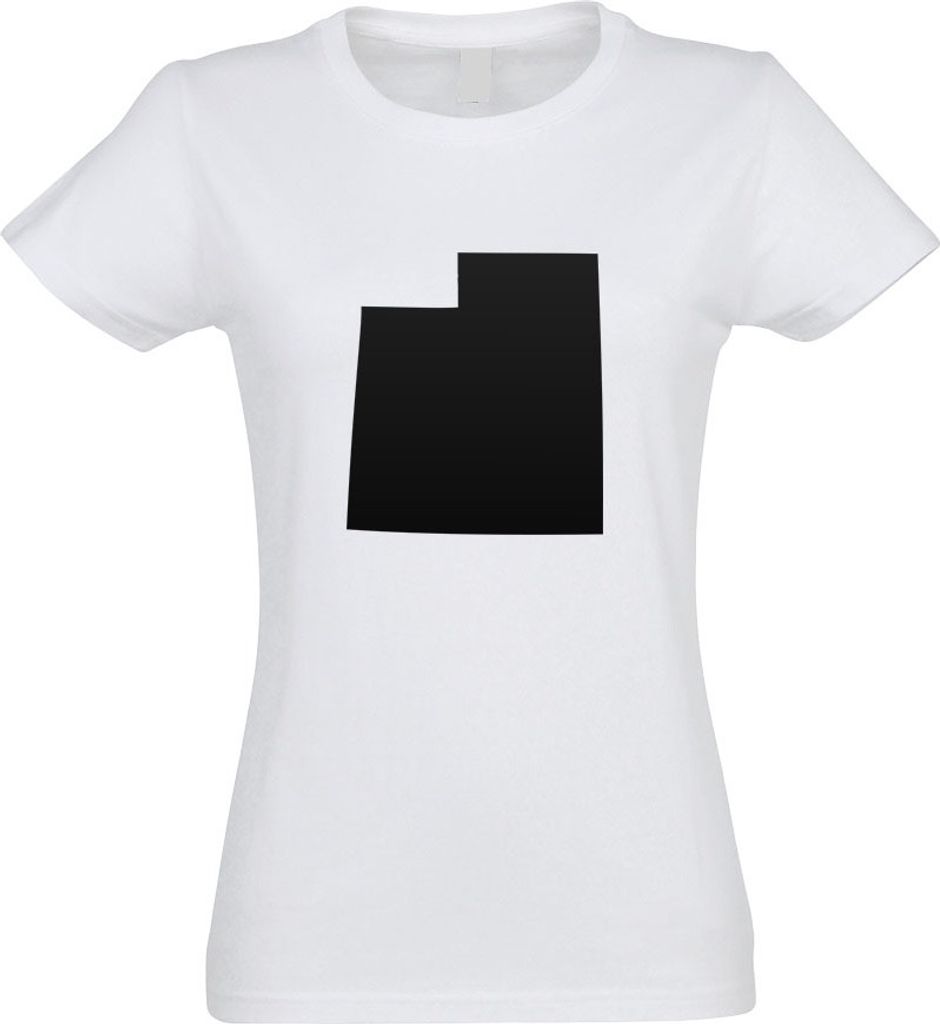 Kiwistar - T-Shirt tailliert - Damen - Weiss - USA - Bundesstaat - Utah - mit Motiv Bedruckt - Funshirt Design - Sport - Freizeit - Damen - XXL