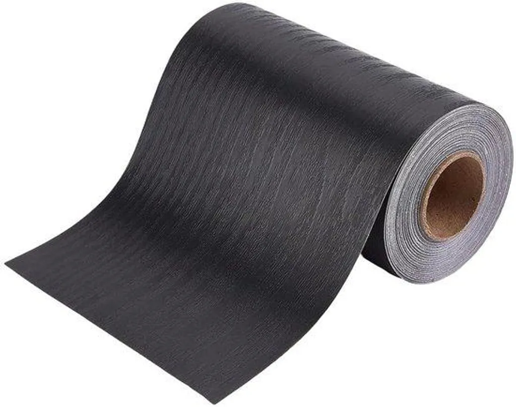 Ruban de réparation autocollant bois noir en PVC pour meubles 10m x 10cm
