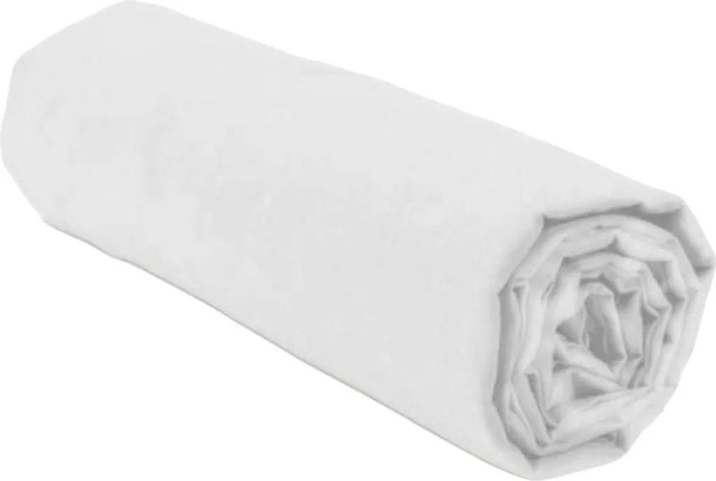 Drap housse 140x190 blanc bonnet 30 cm : fini les draps qui glissent !