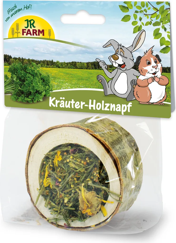 JR Farm Holznapf gefüllt mit Kräuter - 2
