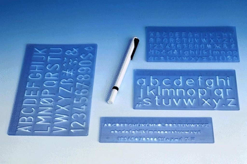 WEDO Schriftschablonen Set 4003801002491 Produktbild 