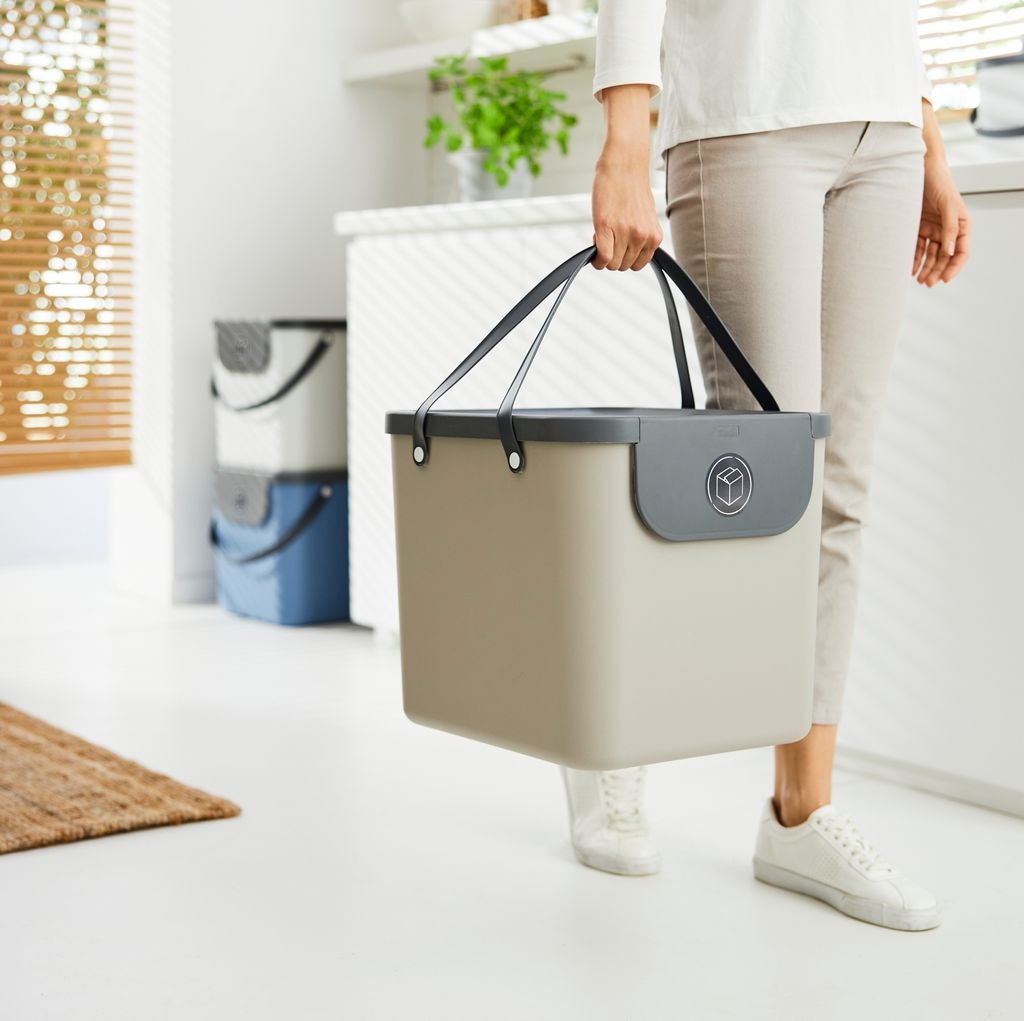 Rotho Mülltrennsystem 40L Albula - Mülleimer 40,0 x 35,8 x Produktbild 2