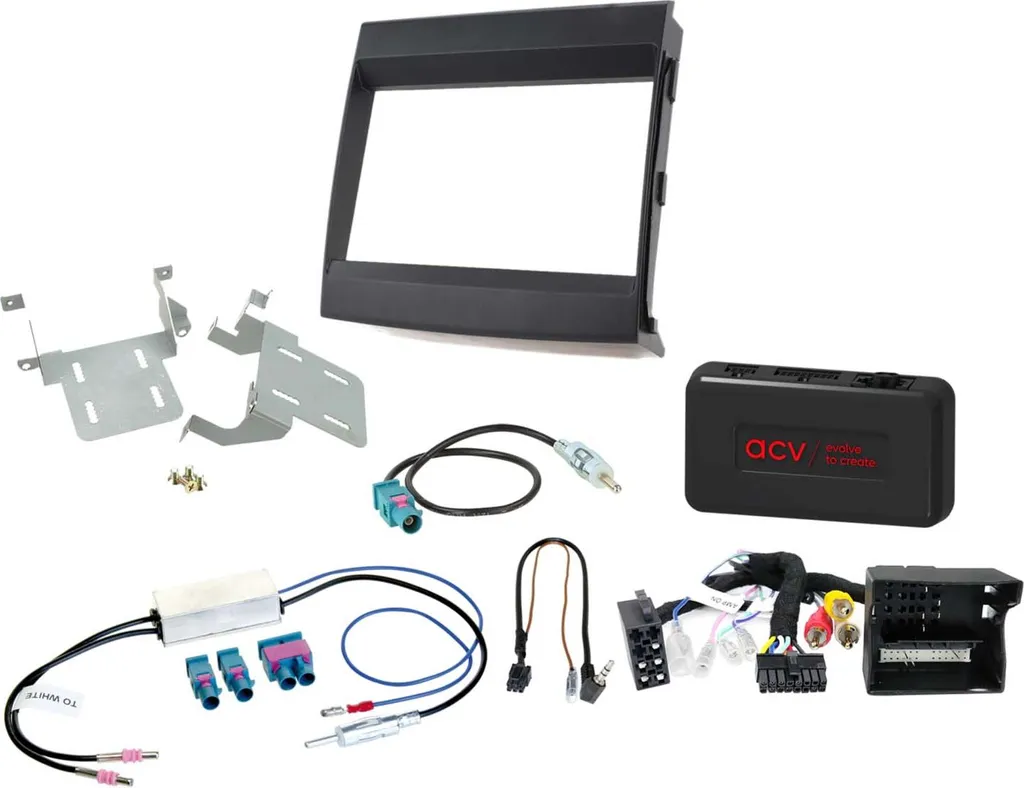 Kit Double DIN Porsche Cayenne Interface Volant et Amplificateur MOST