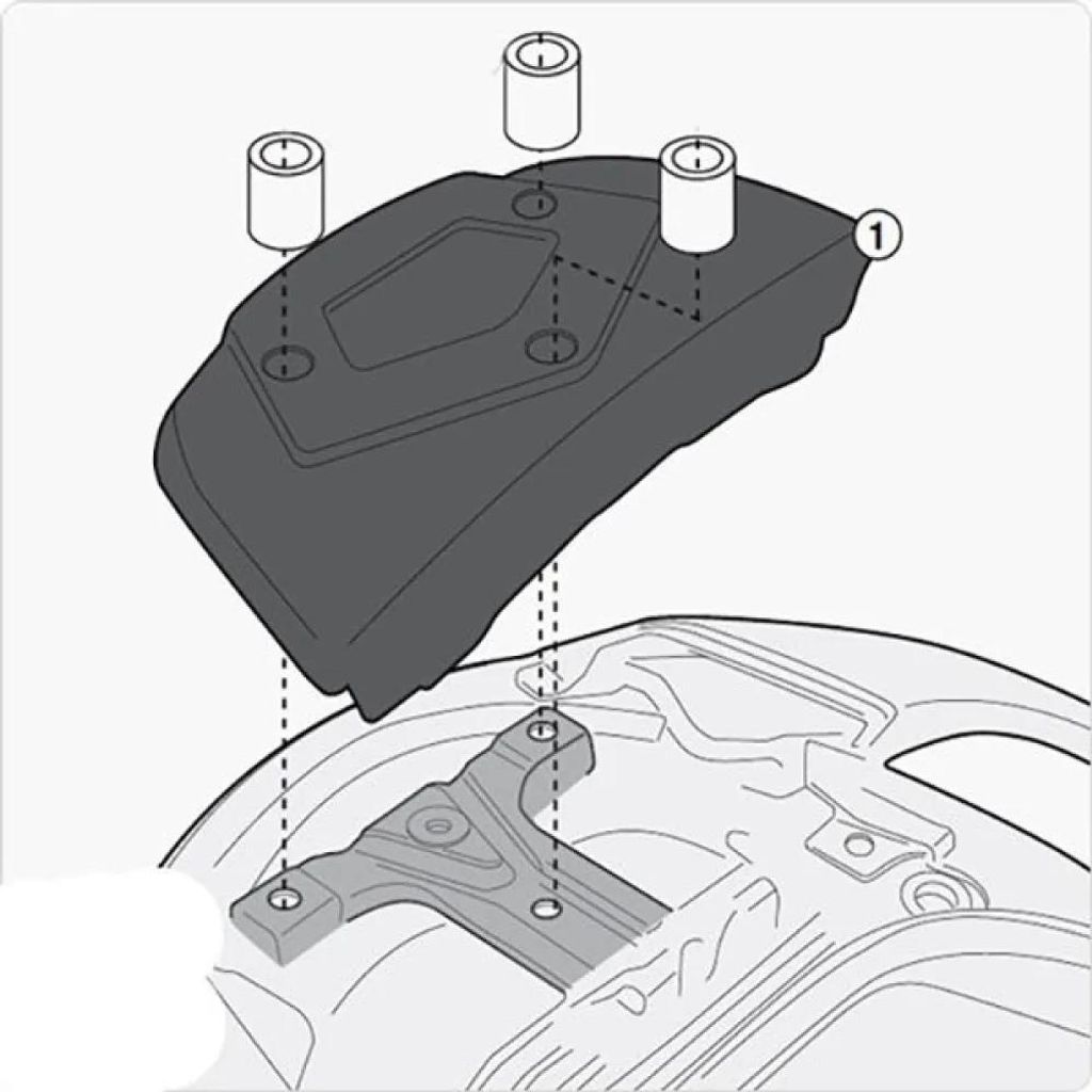 Montagekit GiVi für Trägers SR3104 / SR3104MM für Suzuki Produktbild 