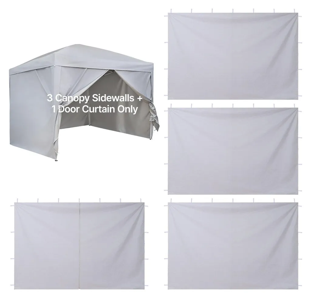 Parois de pavillon 3x3m imperméables avec protection UV et porte blanc