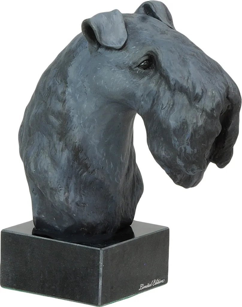 Cadeau Éleveur Kerry Blue Terrier - Statue Déco pour Club Canin et Maison