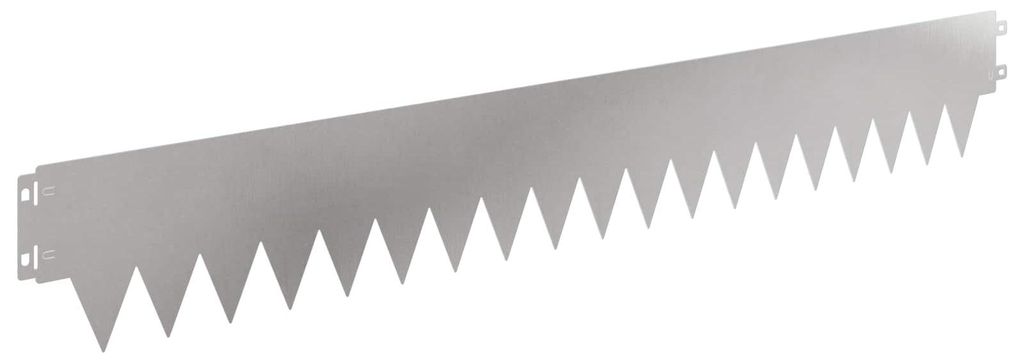 vidaXL Raseneinfassung 30 pcs 103 x 15 cm Metall Silber