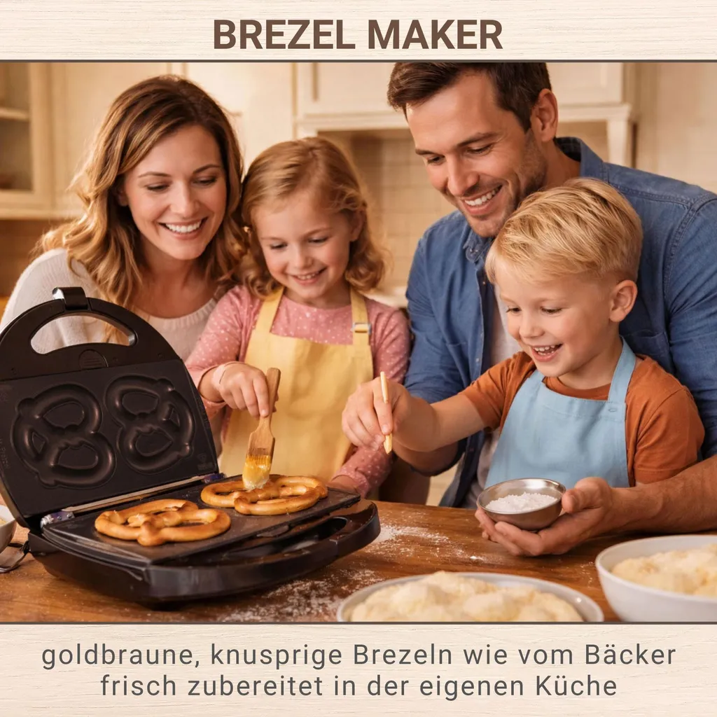 Machine à bretzels Syntrox Chefmaker pour apéritifs maison
