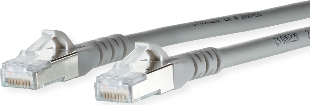 METZ CONNECT Patchkabel Cat.6A AWG 26, LSOH, grau, 4 m