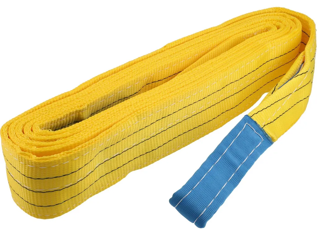 Élingue de levage plate 3 tonnes 6 mètres en textile souple renforcé