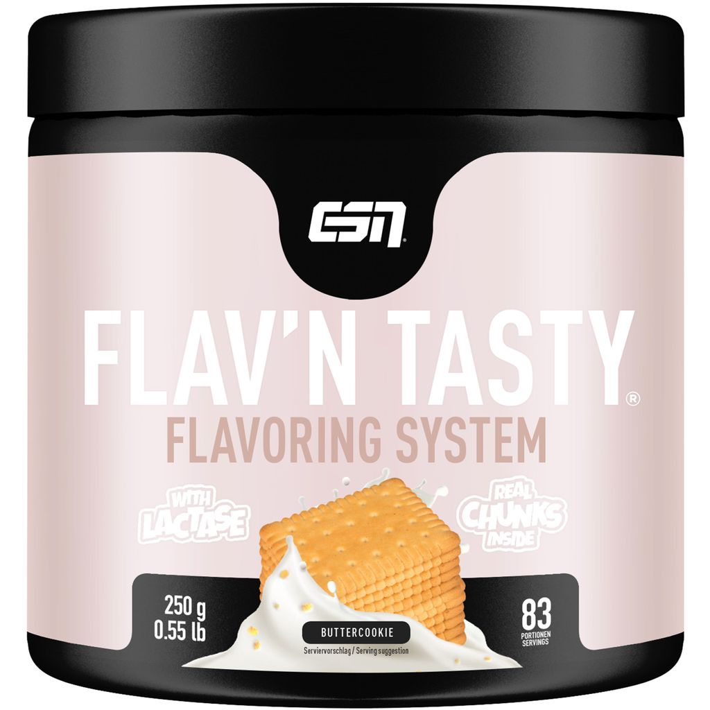 ESN Designer Flavor Powder, Dark Cookie Crumb, 250 g, Geschmackspulver zum Süßen, ohne viel Zucker und Kalorien, e Qualität - Germany – Butte...