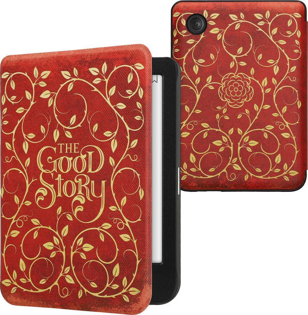 kwmobile Schutzhülle für Kobo Clara BW / Clara Colour / Tolino Shine (5) / Shine Color Hülle - eReader Flip Case mit Auto Sleep Funktion - Buchc...