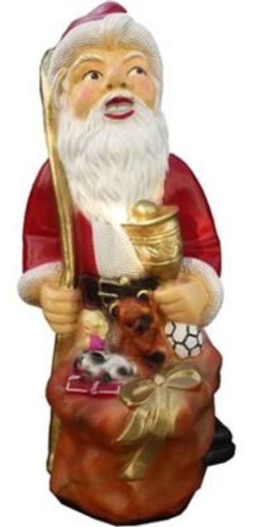 Weihnachtsmann Figur Statue Deko Figuren Dekoration Nikolaus Skulptur 73cm Neu