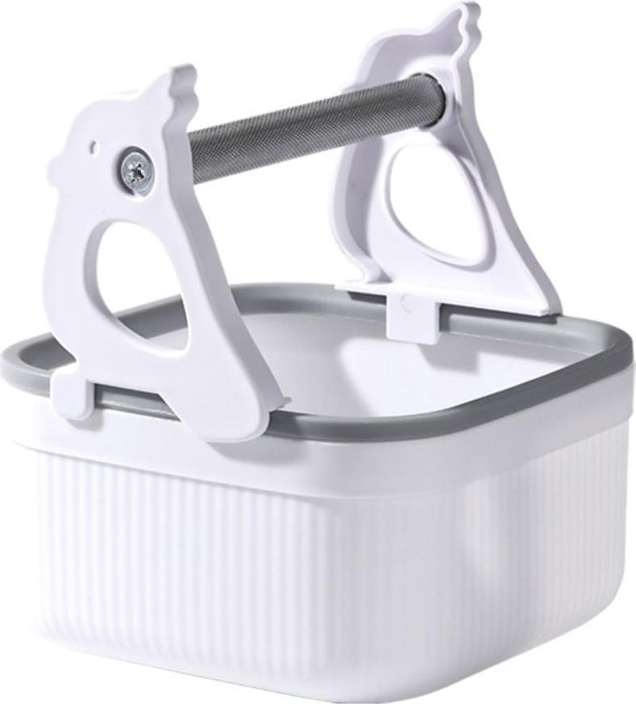 INF Kleine Papagei Trainingsstation mit Alu-Ständer für den Schreibtisch