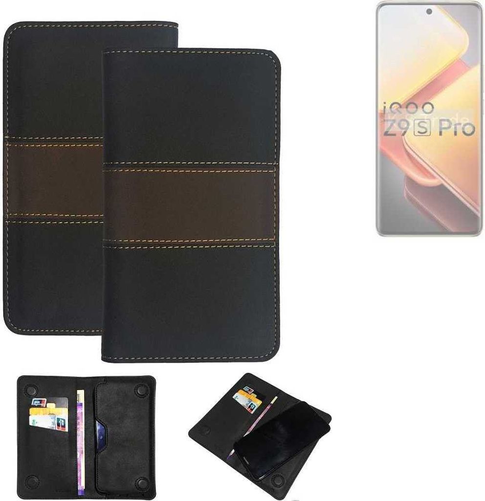 K-S-Trade Hülle Handyhülle kompatibel mit Vivo iQOO Z9s Pro Schutzhülle Walletcase Bookstyle Tasche Schutz Case Handytasche Wallet Cover Kunstleder