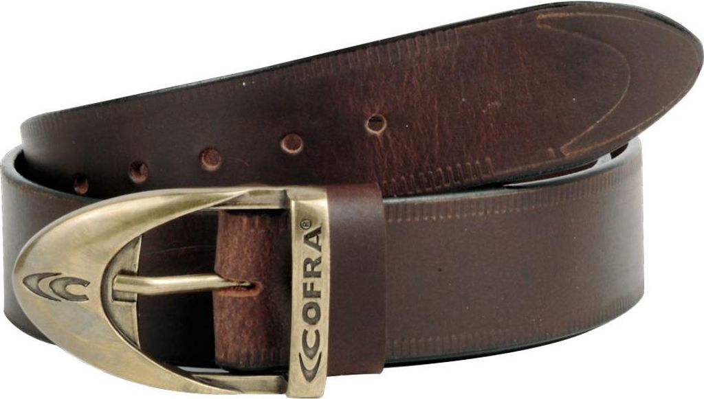 Cofra Ledergürtel STREET Braun 105 cm